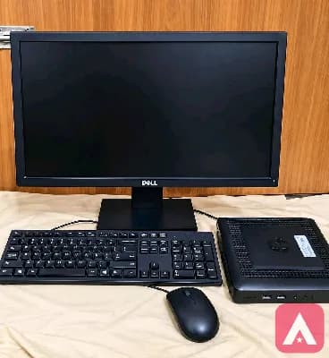 hp Tiny cpu dell monitor 19 inch