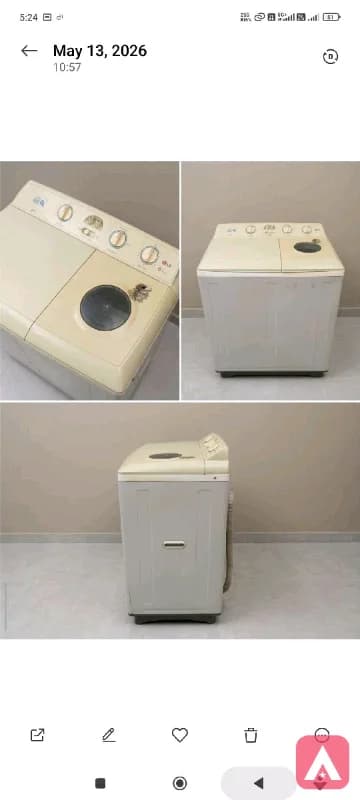LG 6Kg Semi Automatic Washing Machine, Fully Working Washer & Dryer