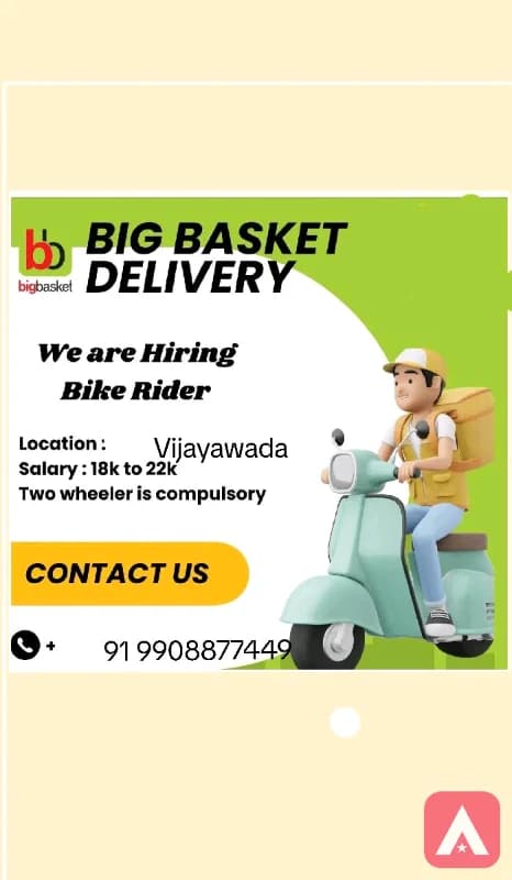 Big basket delivery Associate