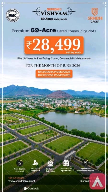 69 Acres Luxurious Mega Gated community villas and open plots