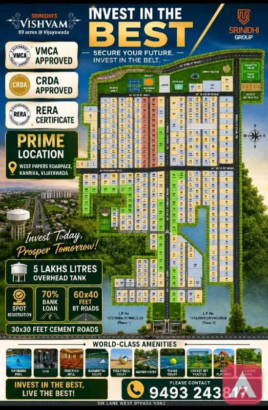 Luxurious Mega geted community villas and open plots