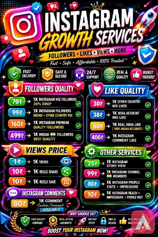 🚀 Instagram Growth Services | Followers, Likes, Views & More