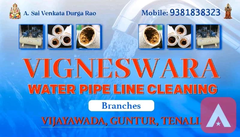 Water pipe line cleaning