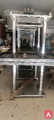 steel tables and steel chairs firzrs