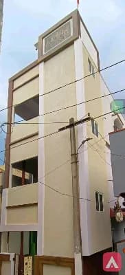 three floor building individual house