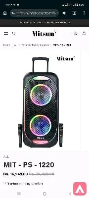 Heavy and powerful party speaker